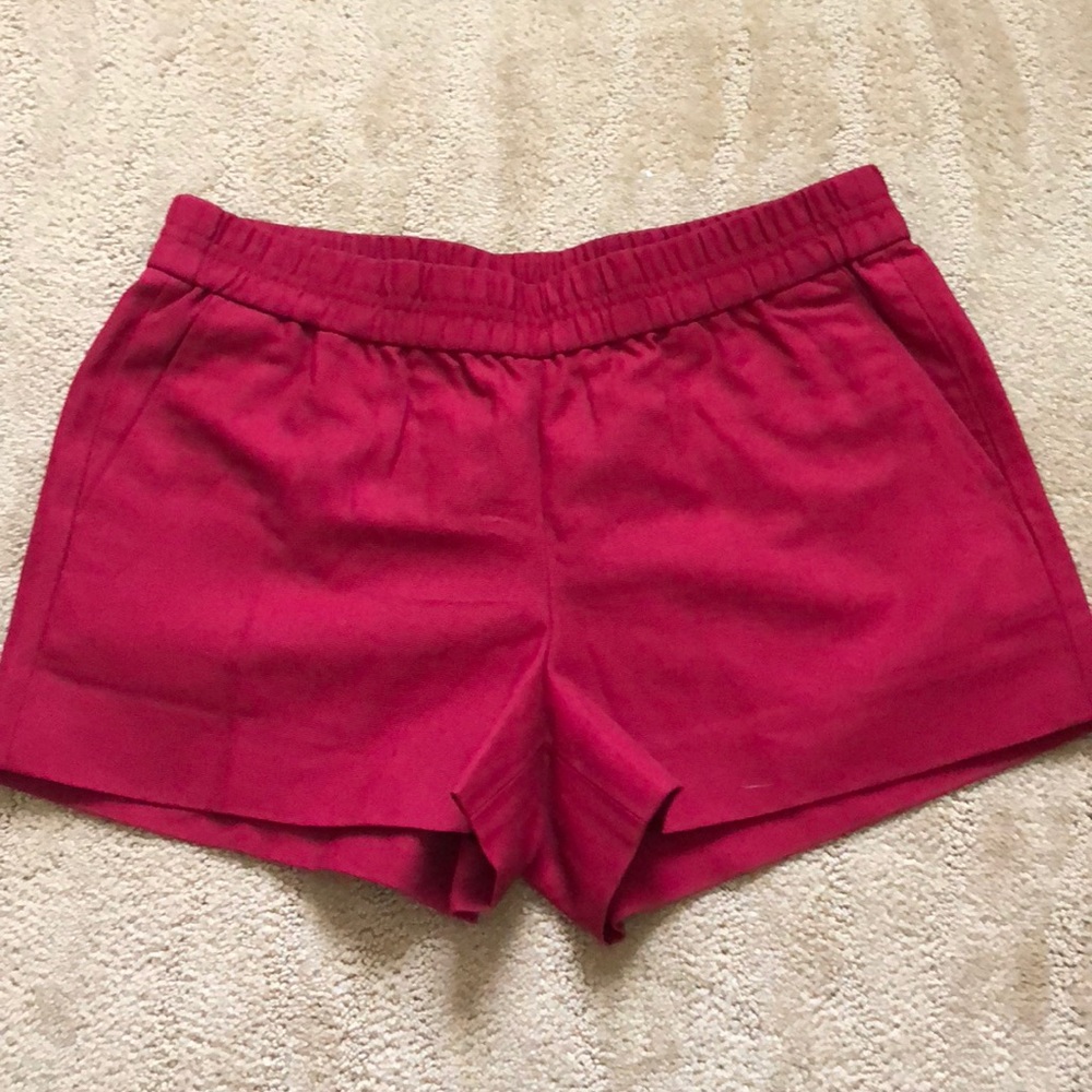 J. Crew Red Shorts- 6 NWOT